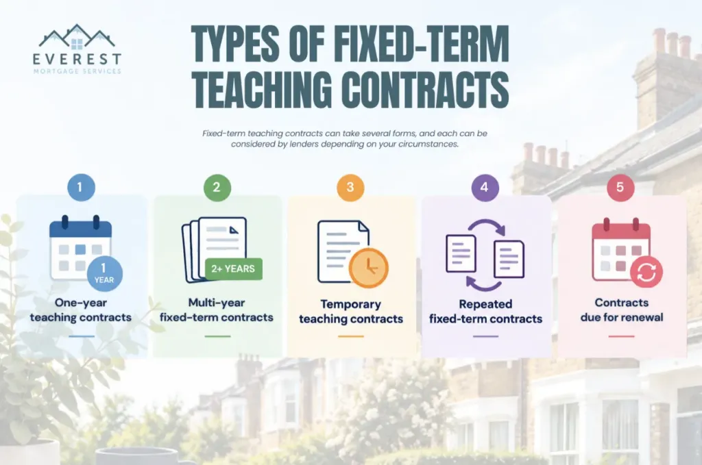 mortgage for fixed term contract teacher